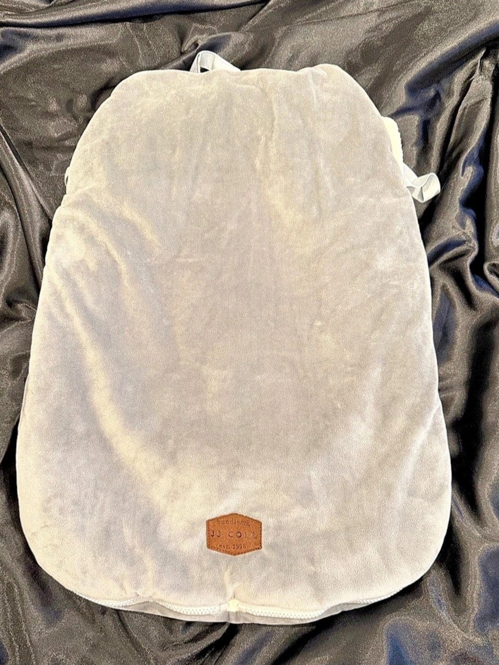 JJ Cole BundleMe Gray & Cream Fleece Bag